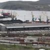 Мурманский морской торговый порт, склад аппатитового концентрата, г. Мурманск